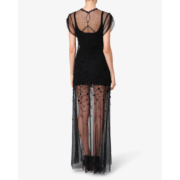 Isabel Marant Otalia Lace Dress in Black | Maxi Dresses | Coveti