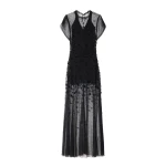 Isabel Marant Otalia Lace Dress in Black | Women | Coveti
