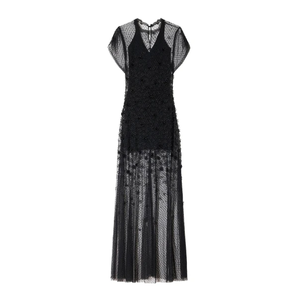 Otalia Lace Dress in Black