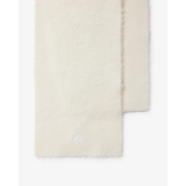 Isabel Marant Peliz Alpaca Scarf in Ecru | Scarves | Coveti