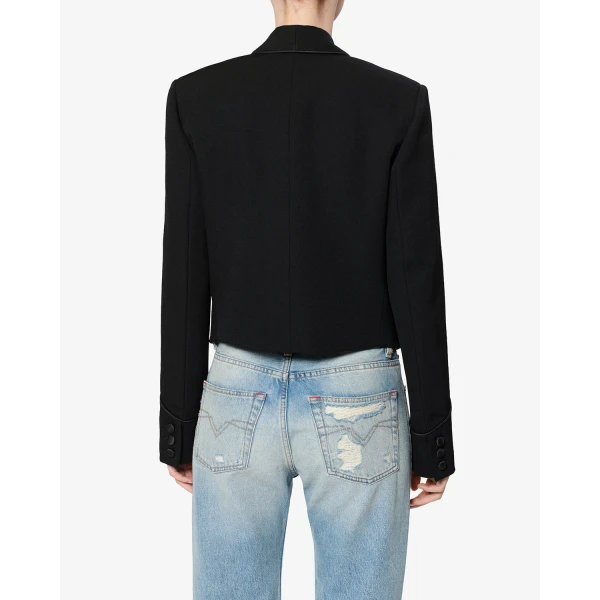 Isabel Marant Pialena Wool Jacket in Black | Jackets | Coveti