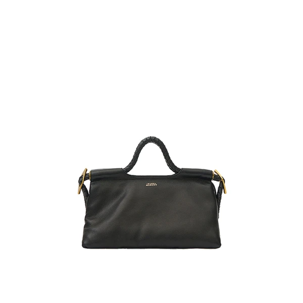 Pipa M Leather Bag in Black