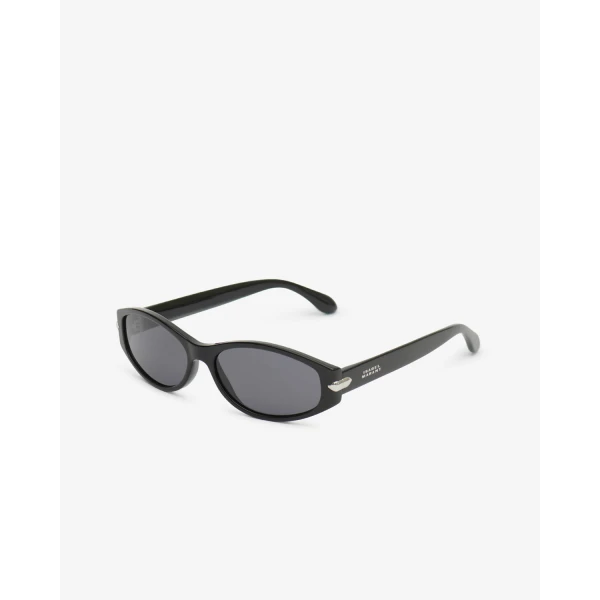 Isabel Marant Pixa Sunglasses in Black Palladium and Gray | Sunglasses | Coveti