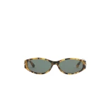 Isabel Marant Pixa Sunglasses in Havana Honey and Green | Women | Coveti
