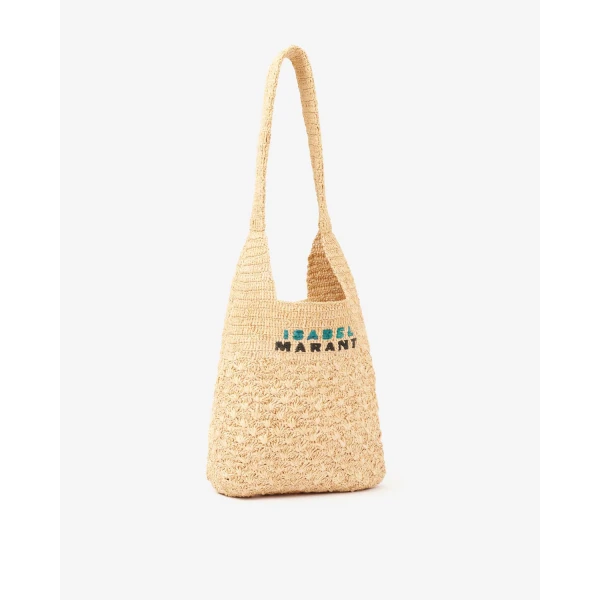 Isabel Marant Praia Small Bag in Natural | Totes & Top-Handle Bags | Coveti