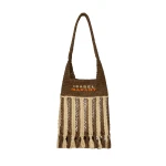 Isabel Marant Praia Small Shoulder Bag in Natural and Brown | Women | Coveti