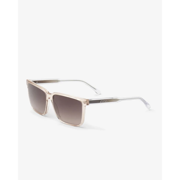 Isabel Marant Priya Squared Sunglasses in Pink and Brown Shaded | Sunglasses | Coveti