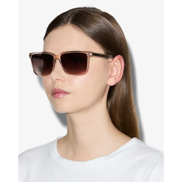 Isabel Marant Priya Squared Sunglasses in Pink and Brown Shaded | Sunglasses | Coveti