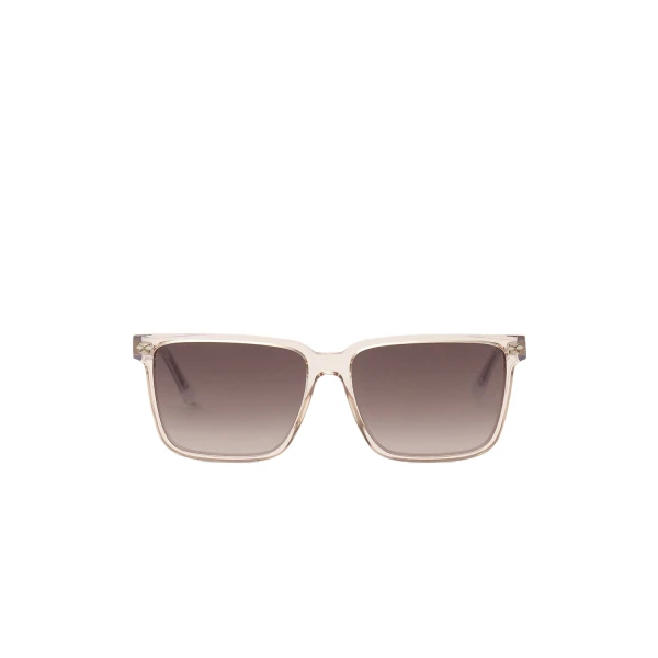 Priya Squared Sunglasses in Pink and Brown Shaded