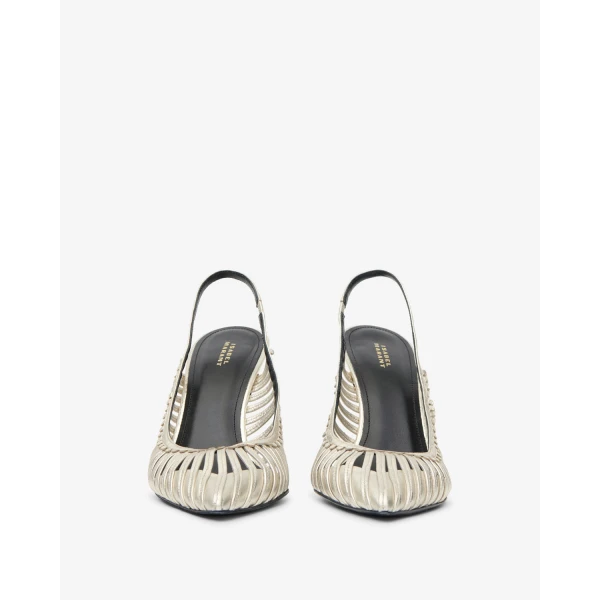 Isabel Marant Pysma Pumps in Light Gold | Heels | Coveti
