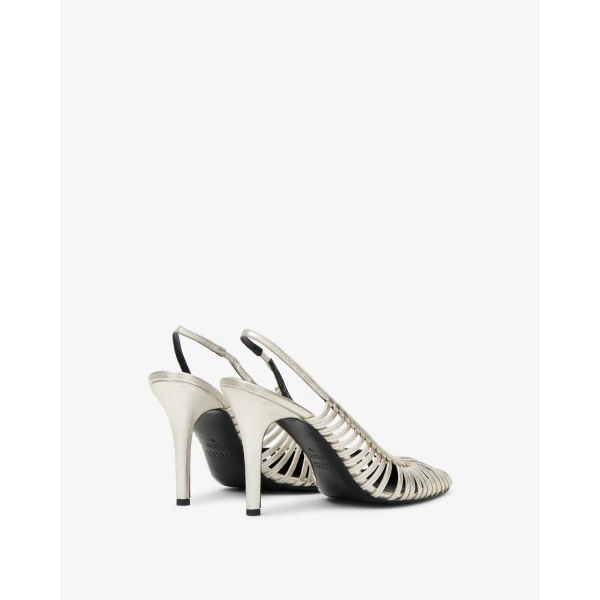 Isabel Marant Pysma Pumps in Light Gold | Heels | Coveti