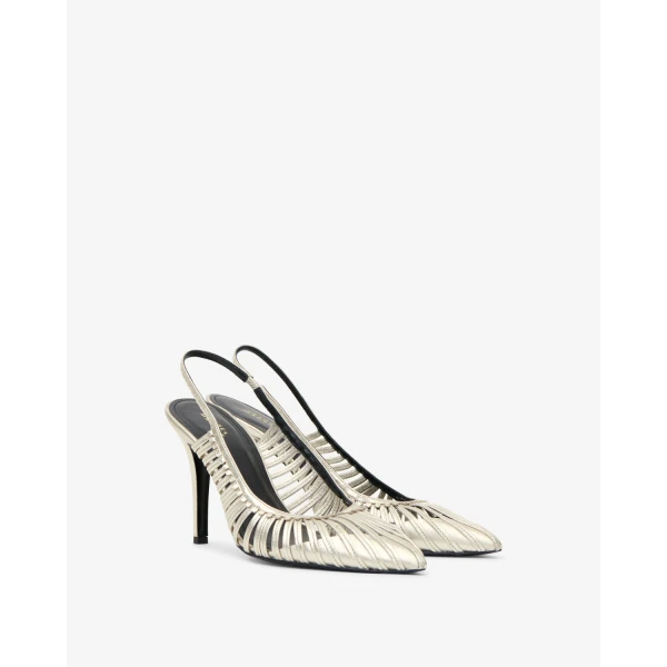 Isabel Marant Pysma Pumps in Light Gold | Heels | Coveti