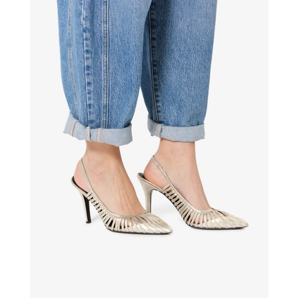 Isabel Marant Pysma Pumps in Light Gold | Heels | Coveti