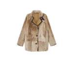 Isabel Marant Rema Shearling Coat in Ecru | Women | Coveti