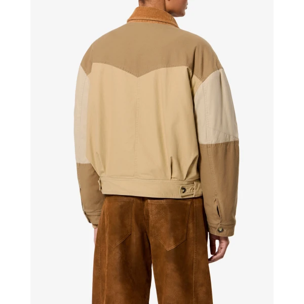 Isabel Marant Risla Jacket in Beige | Shearling Jackets | Coveti