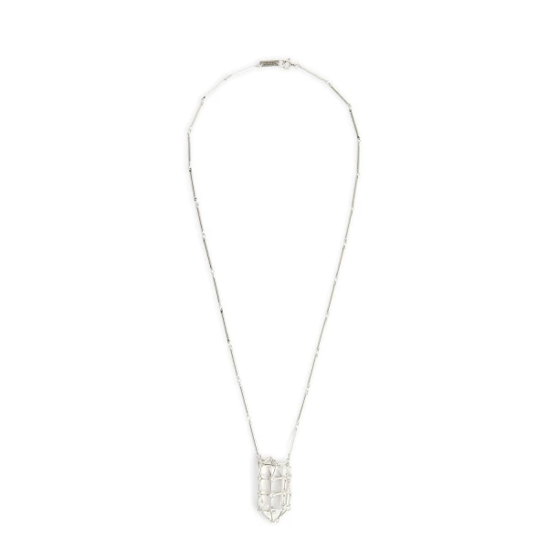 Rock Crystal Necklace in Silver