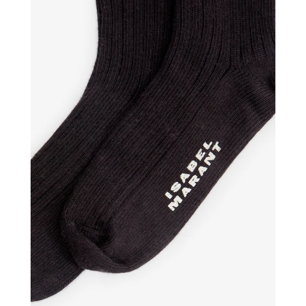 Isabel Marant Selver Socks in Black | Accessories | Coveti