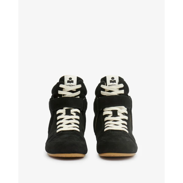 Isabel Marant Senny High Sneakers in Black | Sneakers | Coveti