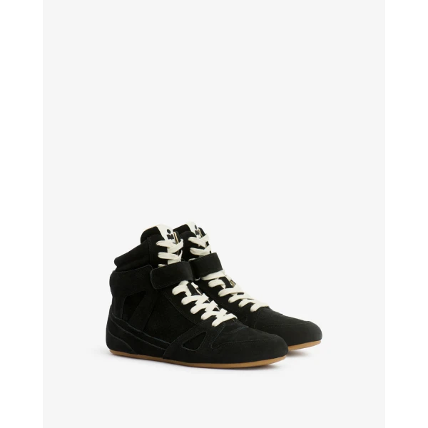 Isabel Marant Senny High Sneakers in Black | Sneakers | Coveti