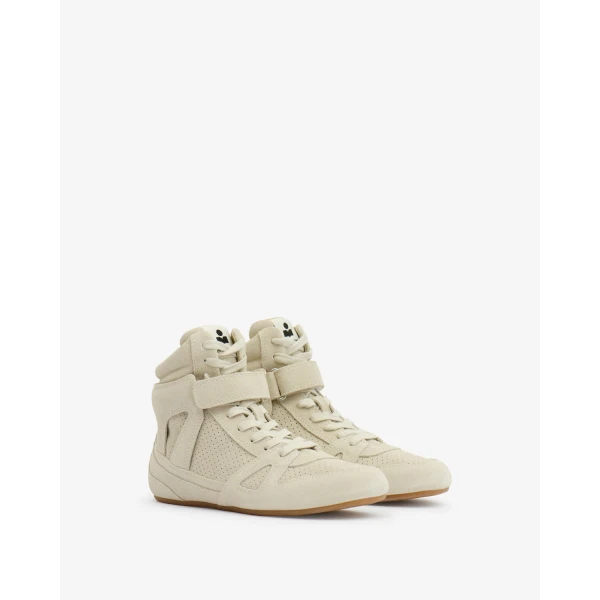 Isabel Marant Senny High Sneakers in Chalk | Sneakers | Coveti