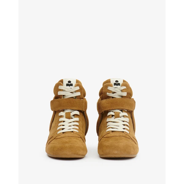 Isabel Marant Senny High Sneakers in Cognac | Sneakers | Coveti