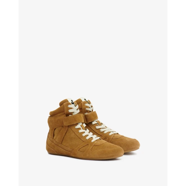 Isabel Marant Senny High Sneakers in Cognac | Sneakers | Coveti