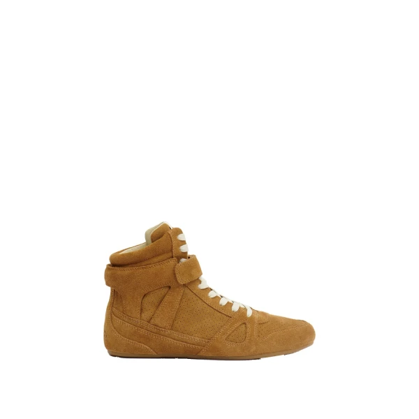 Isabel Marant Senny High Sneakers in Cognac | Women | Coveti