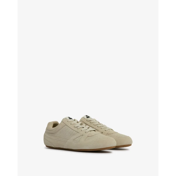 Isabel Marant Senny Low Sneakers in Chalk | Sneakers | Coveti