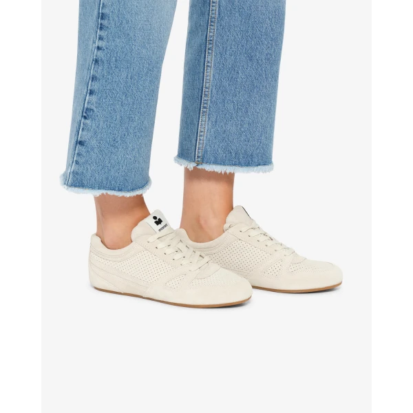 Isabel Marant Senny Low Sneakers in Chalk | Sneakers | Coveti