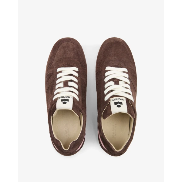 Isabel Marant Senny Low Sneakers in Chocolate | Sneakers | Coveti