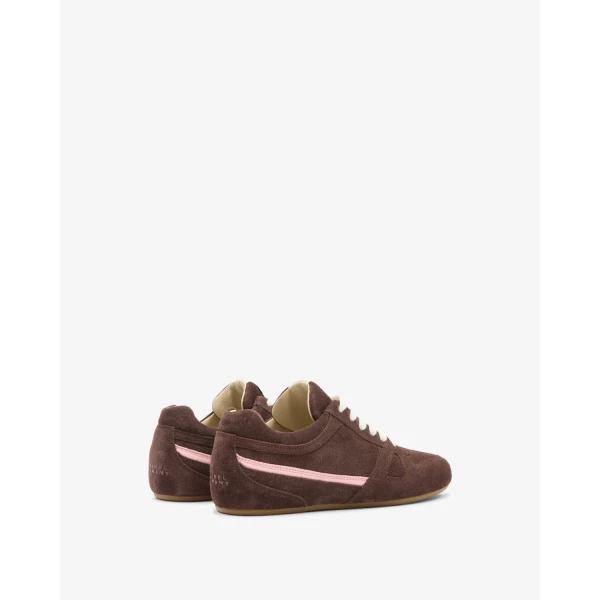 Isabel Marant Senny Low Sneakers in Chocolate | Sneakers | Coveti