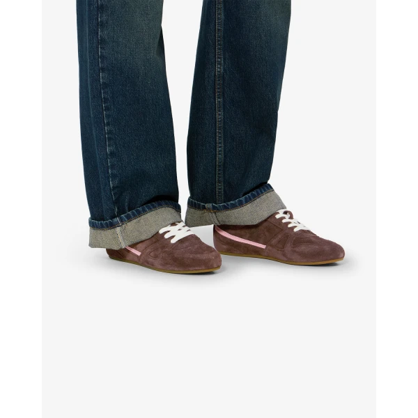 Isabel Marant Senny Low Sneakers in Chocolate | Sneakers | Coveti