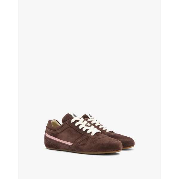 Isabel Marant Senny Low Sneakers in Chocolate | Sneakers | Coveti