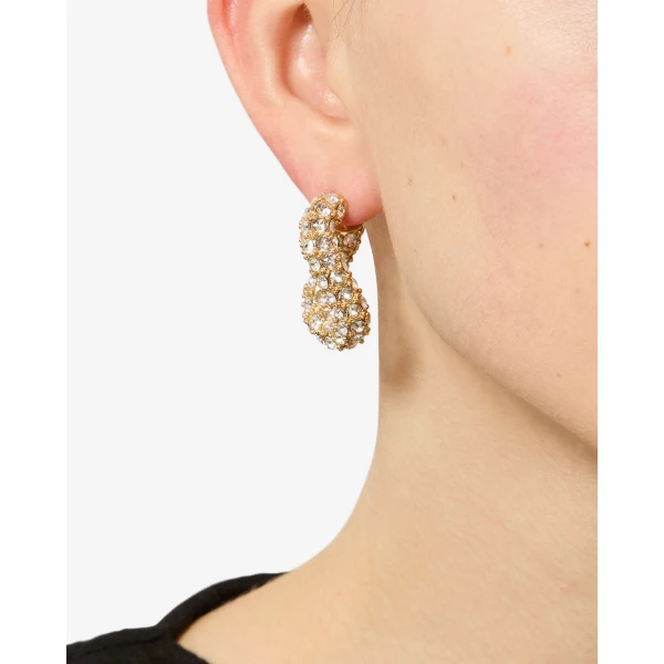 Isabel Marant Shiny Funky Earrings in Transparent | Earrings | Coveti