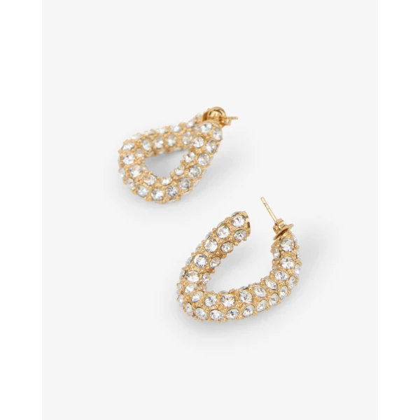 Isabel Marant Shiny Funky Earrings in Transparent | Earrings | Coveti