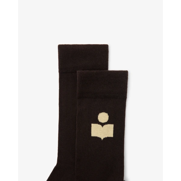 Isabel Marant Siloki Socks in Chocolate | Accessories | Coveti