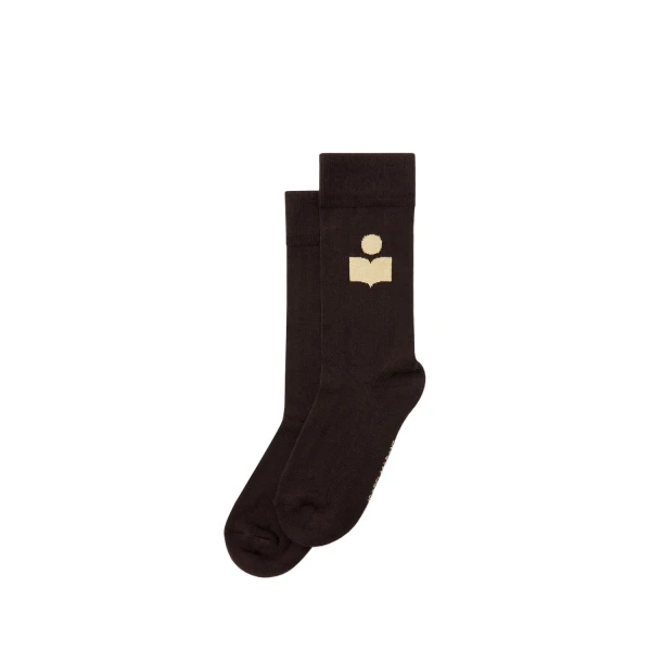 Isabel Marant Siloki Socks in Chocolate | Women | Coveti