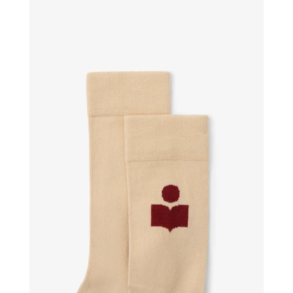 Isabel Marant Siloki Socks in Deep Beige | Accessories | Coveti