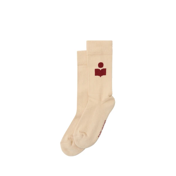 Isabel Marant Siloki Socks in Deep Beige | Women | Coveti