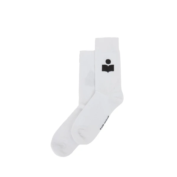 Isabel Marant Siloki Socks in White | Women | Coveti