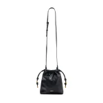 Isabel Marant Silven Mini Leather Bag in Black | Women | Coveti