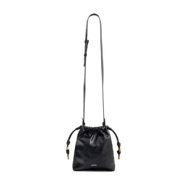 Silven Mini Leather Bag in Black