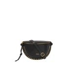 Isabel Marant Skano Belt Bag in Grained Leather, Black | Women | Coveti