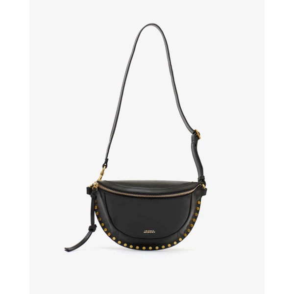 Isabel Marant Skano Belt Bag in Leather, Black | Belt Bags | Coveti