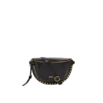 Isabel Marant Skano Belt Bag in Leather, Black | Women | Coveti