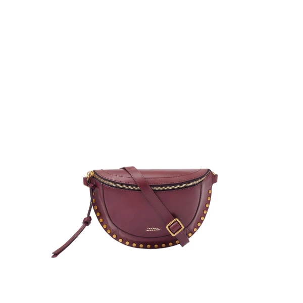 Skano Belt Bag in Leather, Burgundy