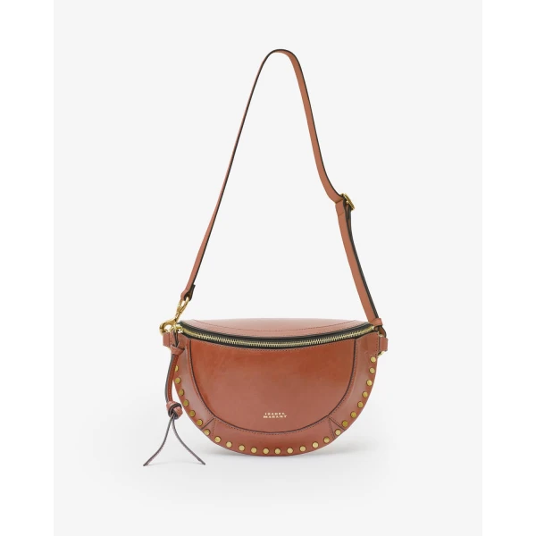 Isabel Marant Skano Belt Bag in Leather, Cognac | Belt Bags | Coveti