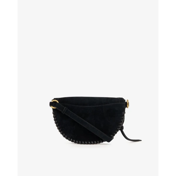Isabel Marant Skano Suede Belt Bag in Black | Belt Bags | Coveti