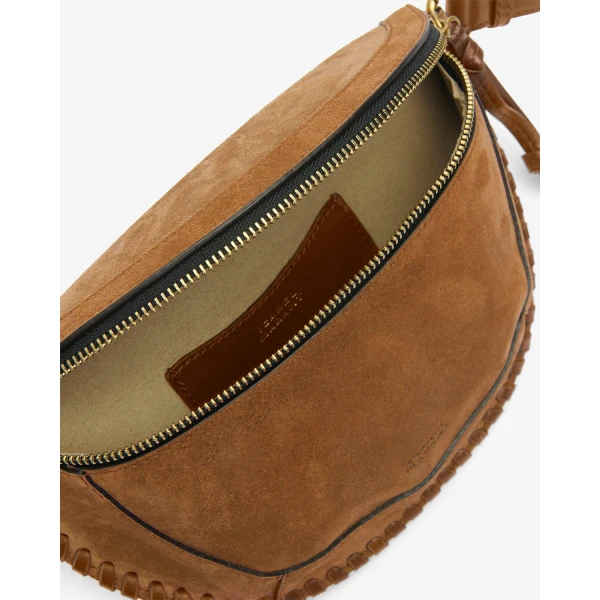 Isabel Marant Skano Suede Belt Bag in Cognac | Belt Bags | Coveti