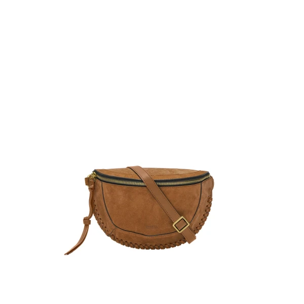 Skano Suede Belt Bag in Cognac